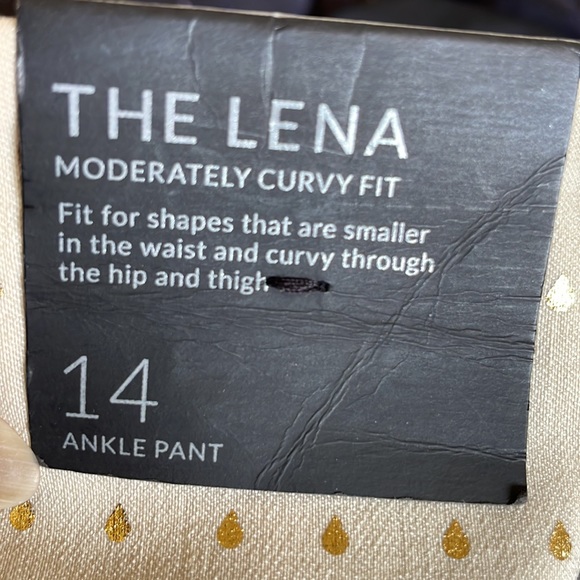 NWT Lane Bryant Golden Polka Dots Pant Size 14 - Picture 9 of 9